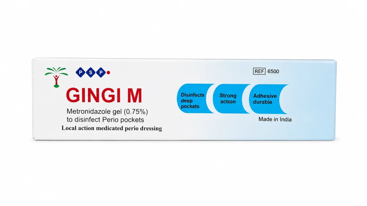GINGI M Metronidazole Gel 0.75% for Periodontal Pocket Treatment