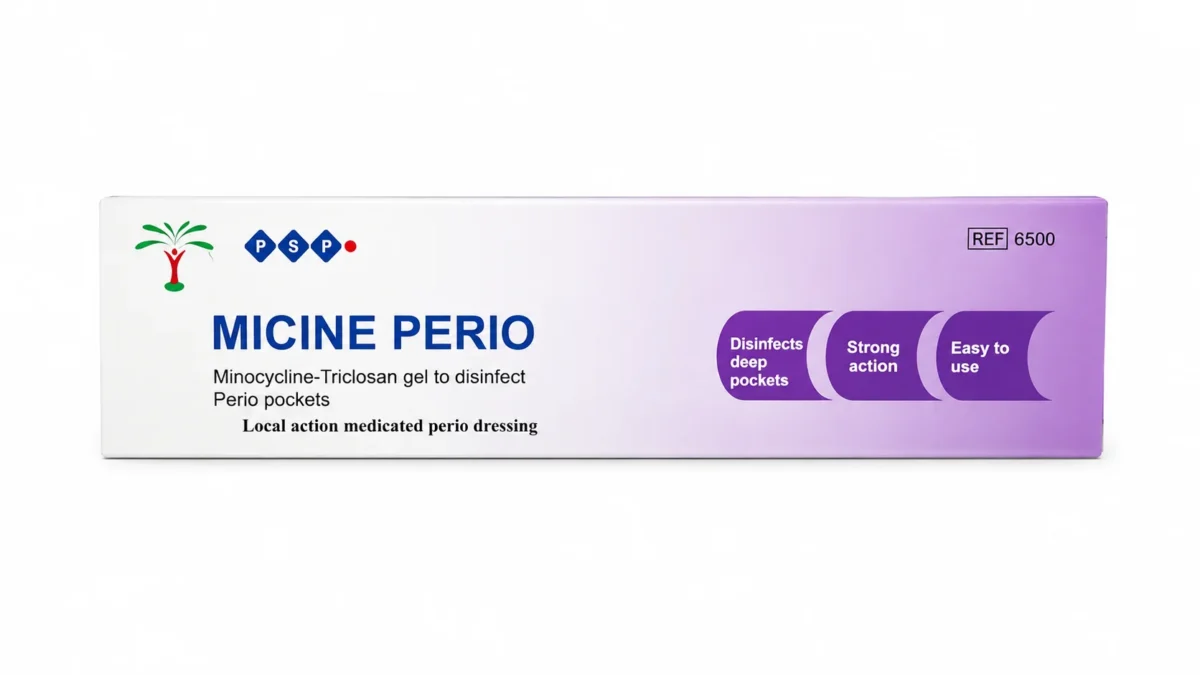 MICINE PERIO Minocycline Triclosan Gel for deep periodontal pocket treatment